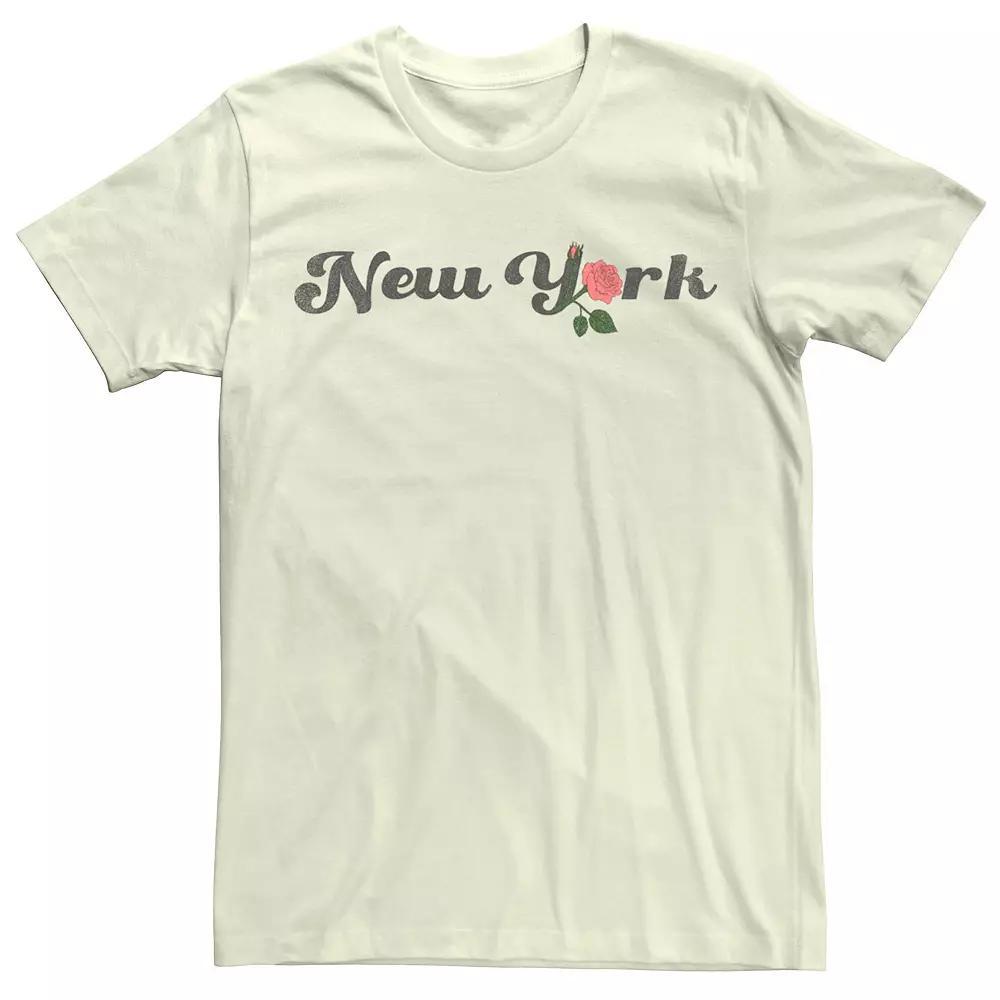Men's New York Rose Tee, Size: Medium, Natural Product Image