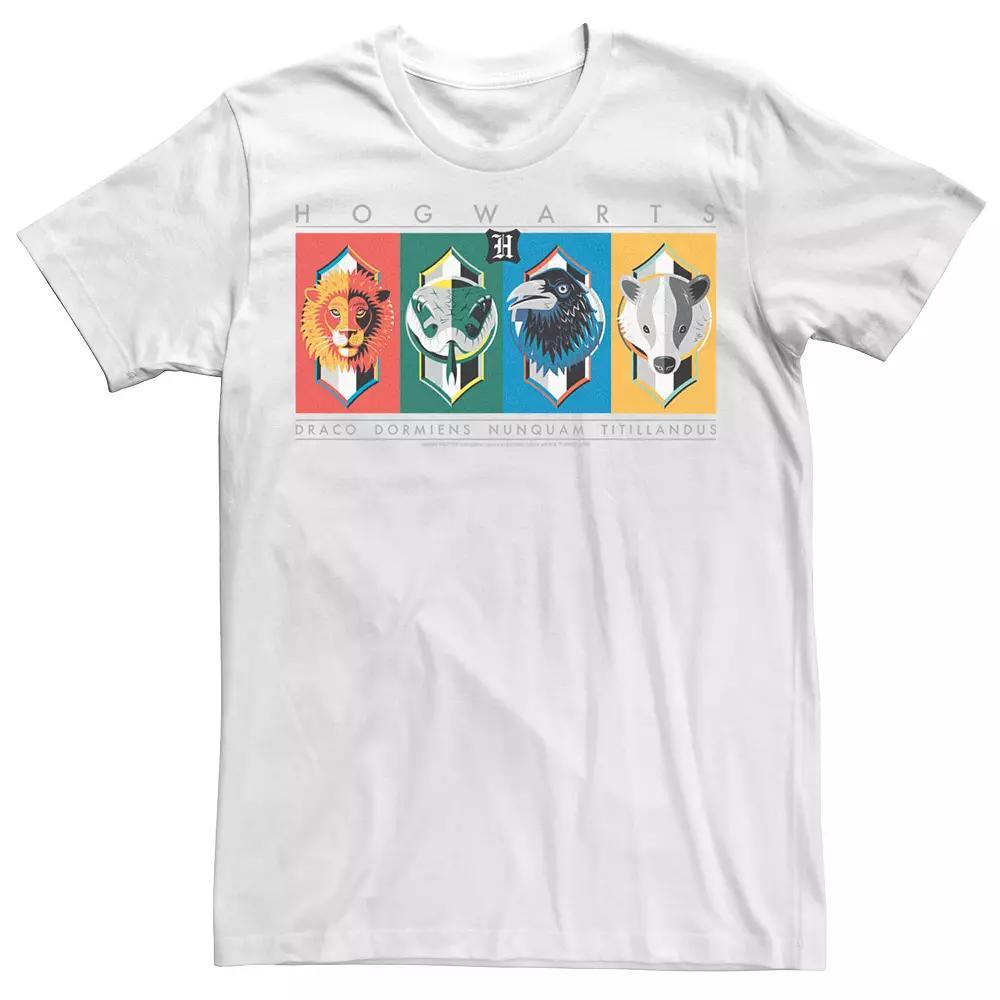 Men's Harry Potter Hogwarts House Symbols Tee, Size: Medium, White Product Image