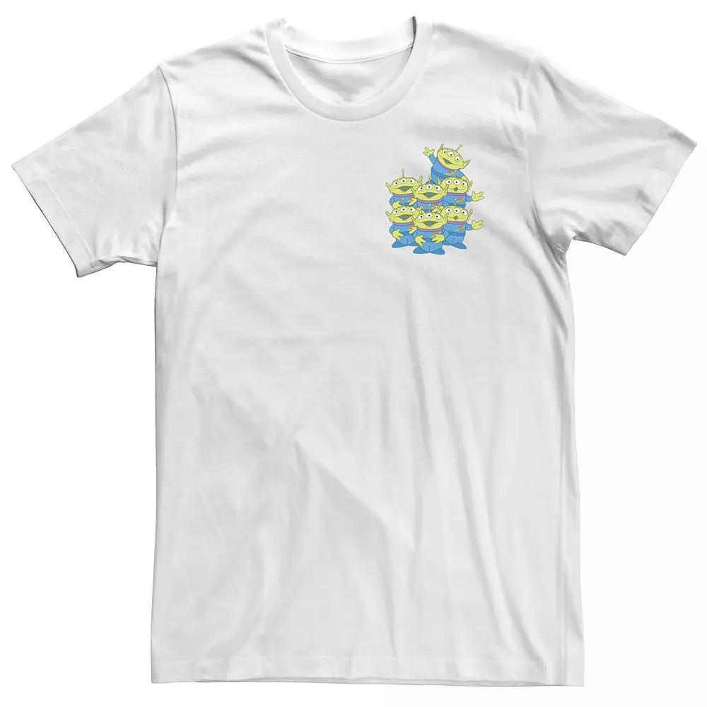 Disney / Pixar's Toy Story Aliens Big & Tall Group Left Chest Tee, Men's, Size: XL Tall, White Product Image