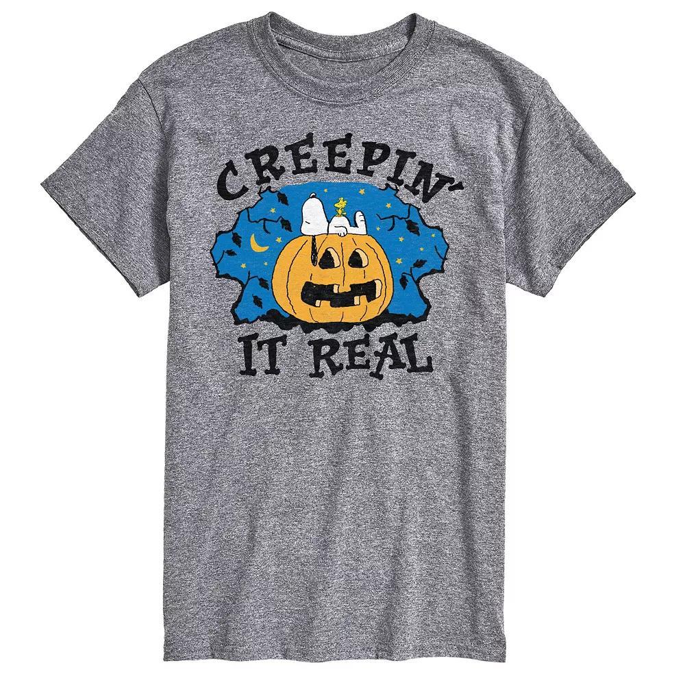 Big & Tall Peanuts Creepin It Real Tee, Mens Product Image