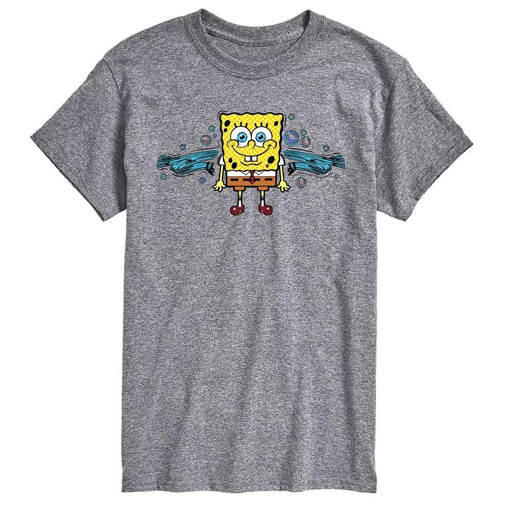 Big & Tall SpongeBob SquarePants Bubbly Short Sleeve Graphic Tee, Mens Product Image