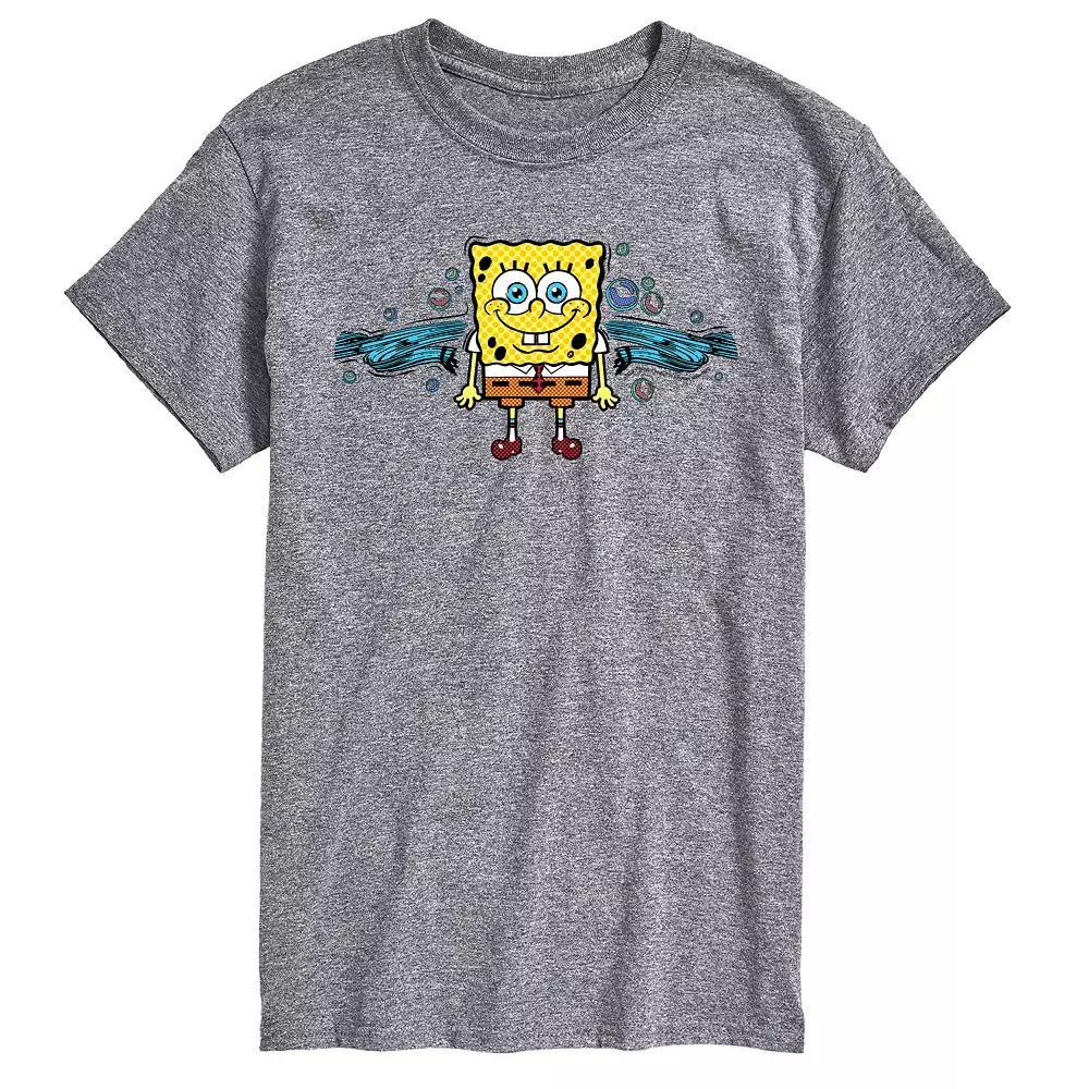 Big & Tall SpongeBob SquarePants Bubbly Short Sleeve Graphic Tee, Mens Product Image