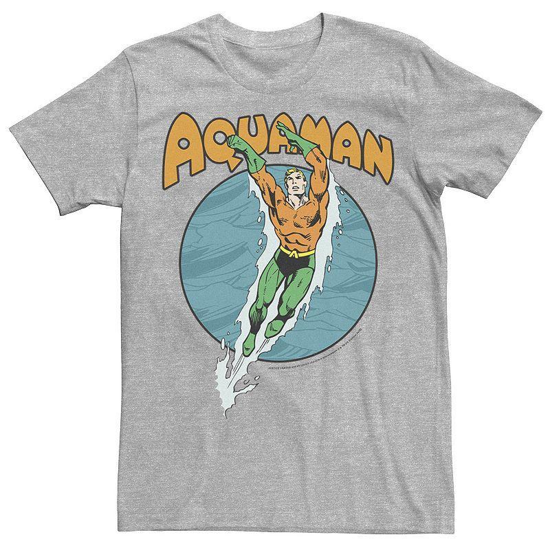 Men's DC Comics Aquaman Swimming Dance Tee, Size: Large, Light Blue Product Image