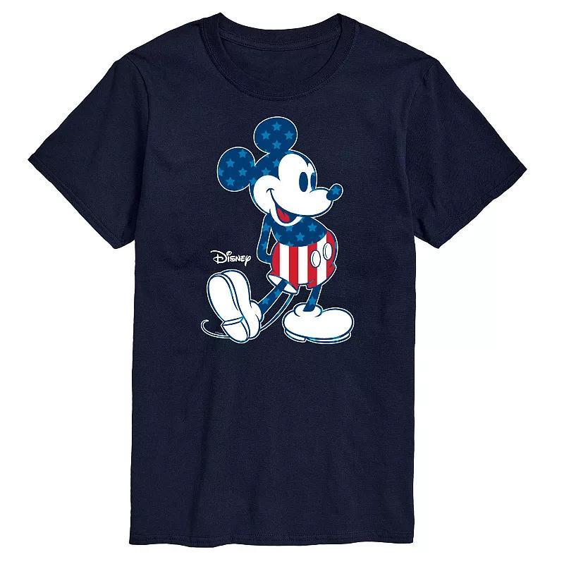 Disney's Mickey Mouse Men's Flag Graphic Tee, Size: Large, Black Product Image
