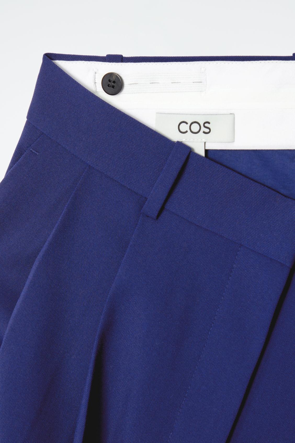 RELAXED TWILL WIDE-LEG PANTS Product Image