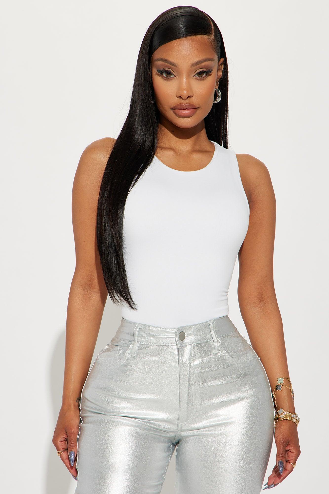 Poppy Sleeveless Bodysuit - White Product Image