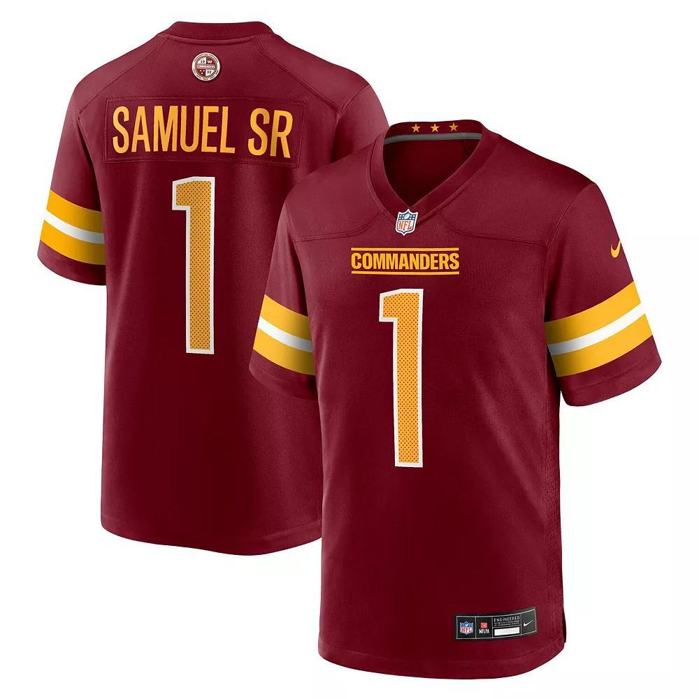 Men's Nike Deebo Samuel Sr Burgundy Washington Commanders Game Player Jersey, Size: 5XL, Wft Med Re Product Image