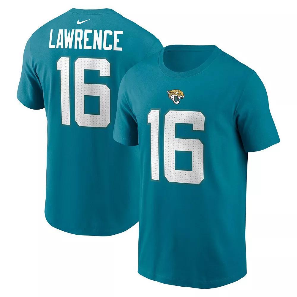 Men's Nike Trevor Lawrence Teal Jacksonville Jaguars Player Name & Number T-Shirt, Size: Medium, Blue Product Image