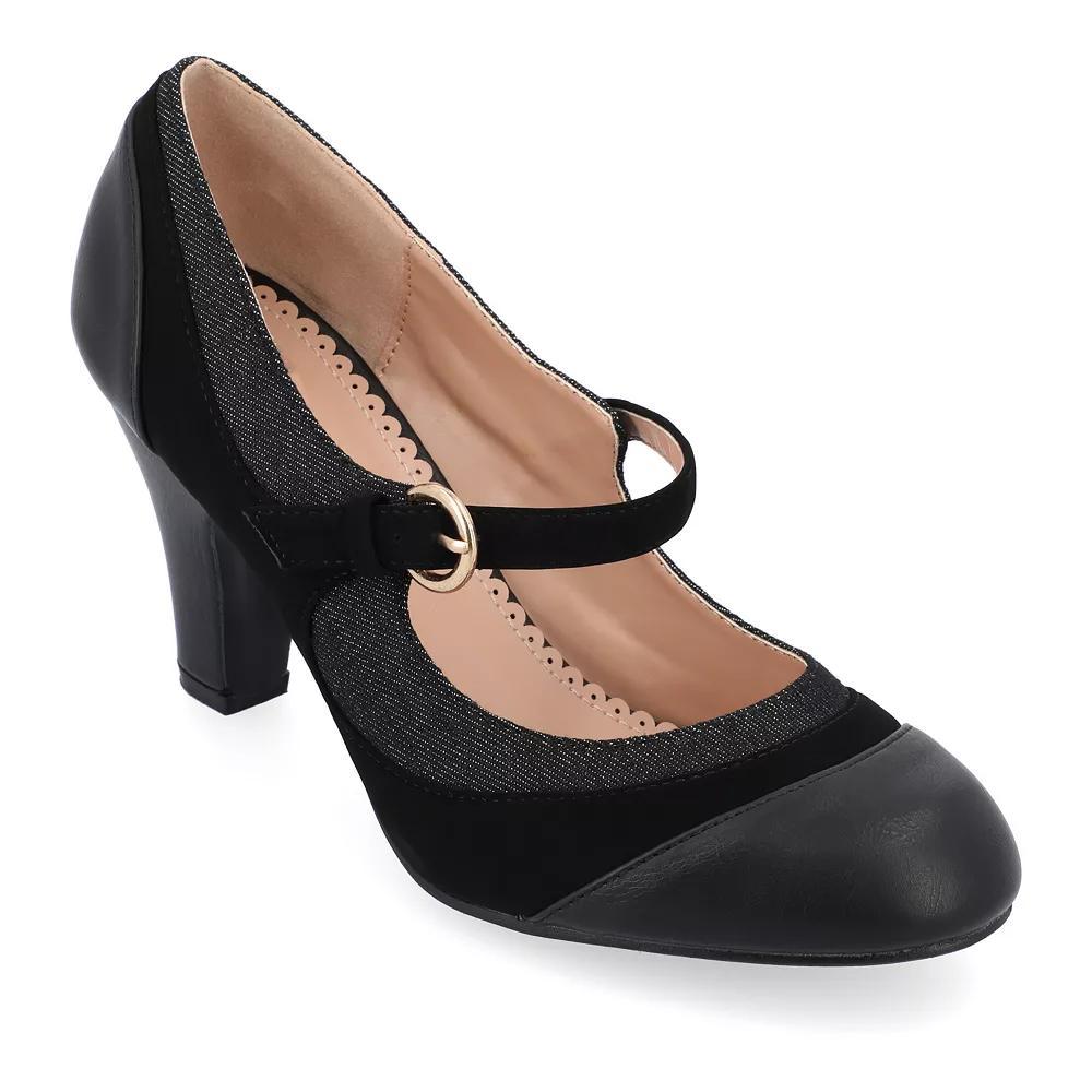 Journee Siri Women's Mary Jane Heels, Size: 9, Black Product Image