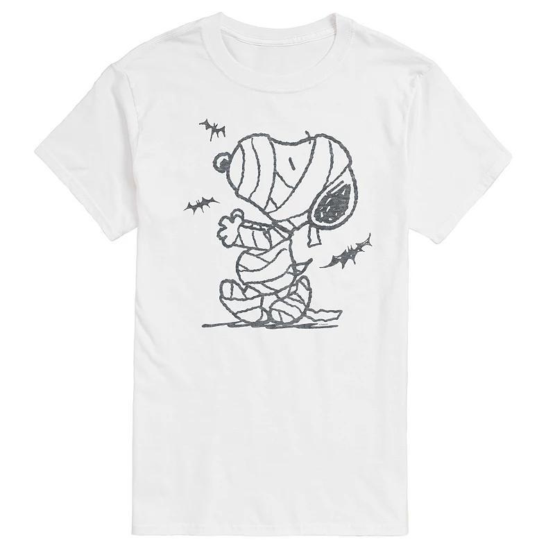 Mens Peanuts Snoopy Mummy And Bats Graphic Tee Product Image