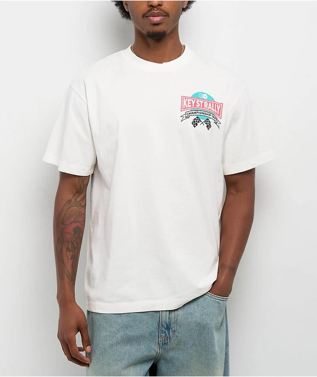 Key Street Arcade White T-Shirt Product Image