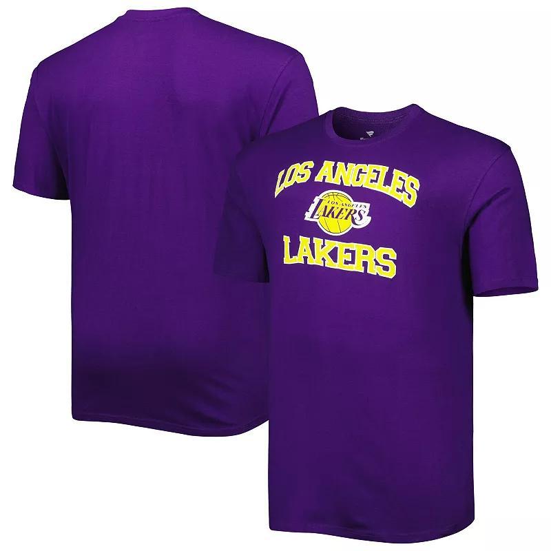 Men's Purple Los Angeles Lakers Big & Tall Heart & Soul T-Shirt, Size: 2XB Product Image