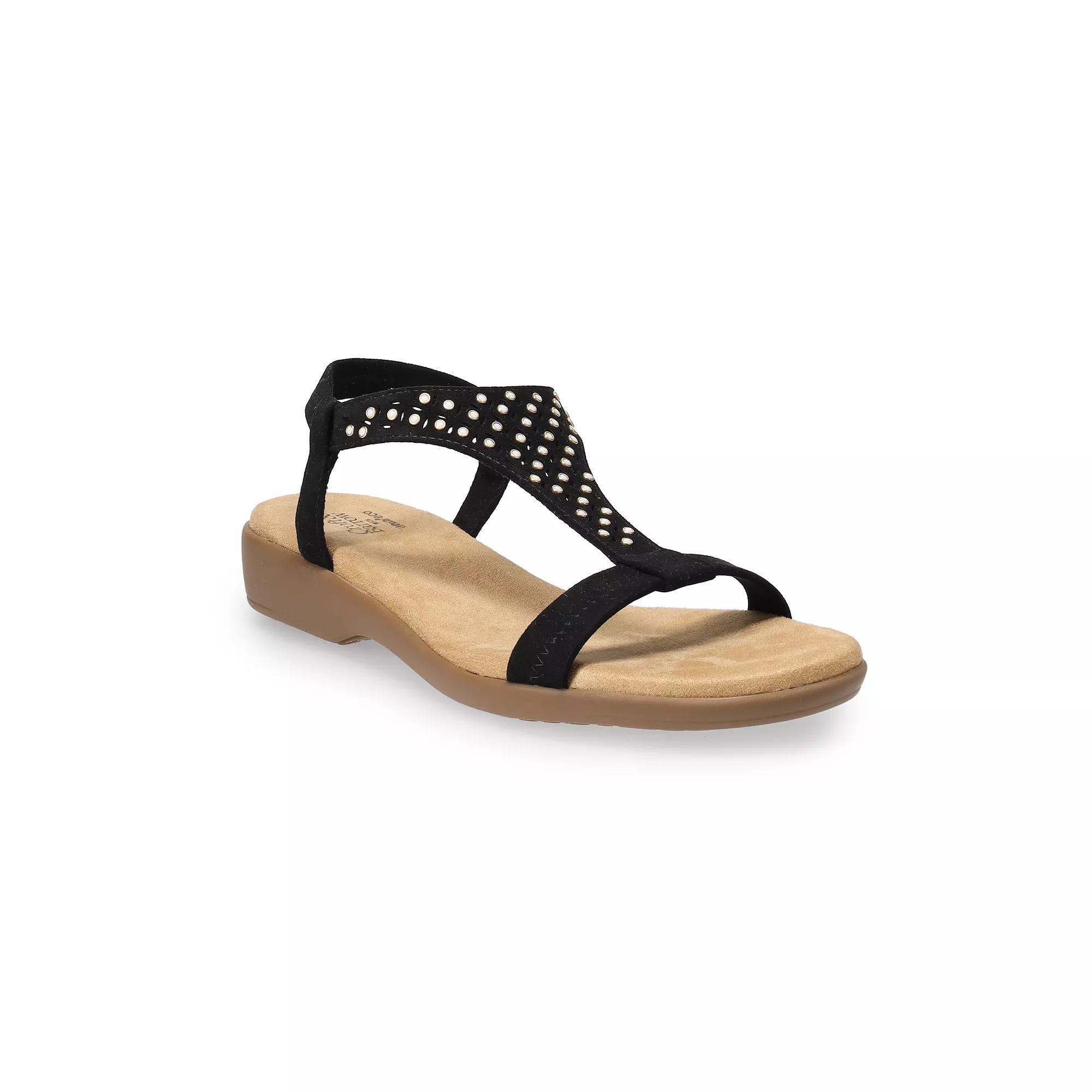 Croft & Barrow® Katerina Pearl Women's Sandals, Size: 9.5, Black Product Image