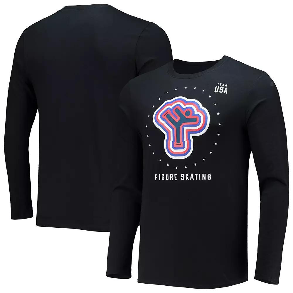 Men's Fanatics Branded Black Team USA Figure Skating Long Sleeve T-Shirt, Size: Medium, Usa Black Product Image