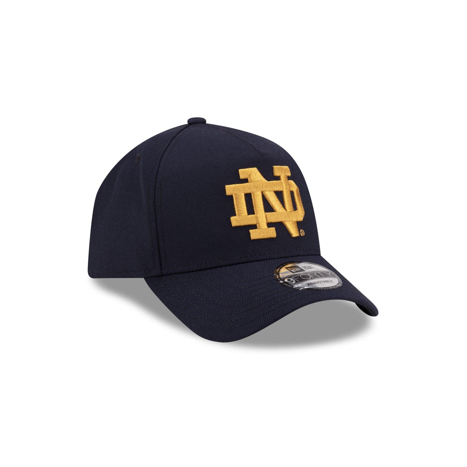 Notre Dame Fighting Irish Navy 9FORTY A-Frame Snapback Hat Male Product Image