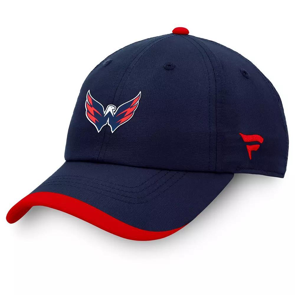 Mens Fanatics Branded Washington Capitals Authentic Pro Rink Pinnacle Adjustable Hat, Blue Product Image