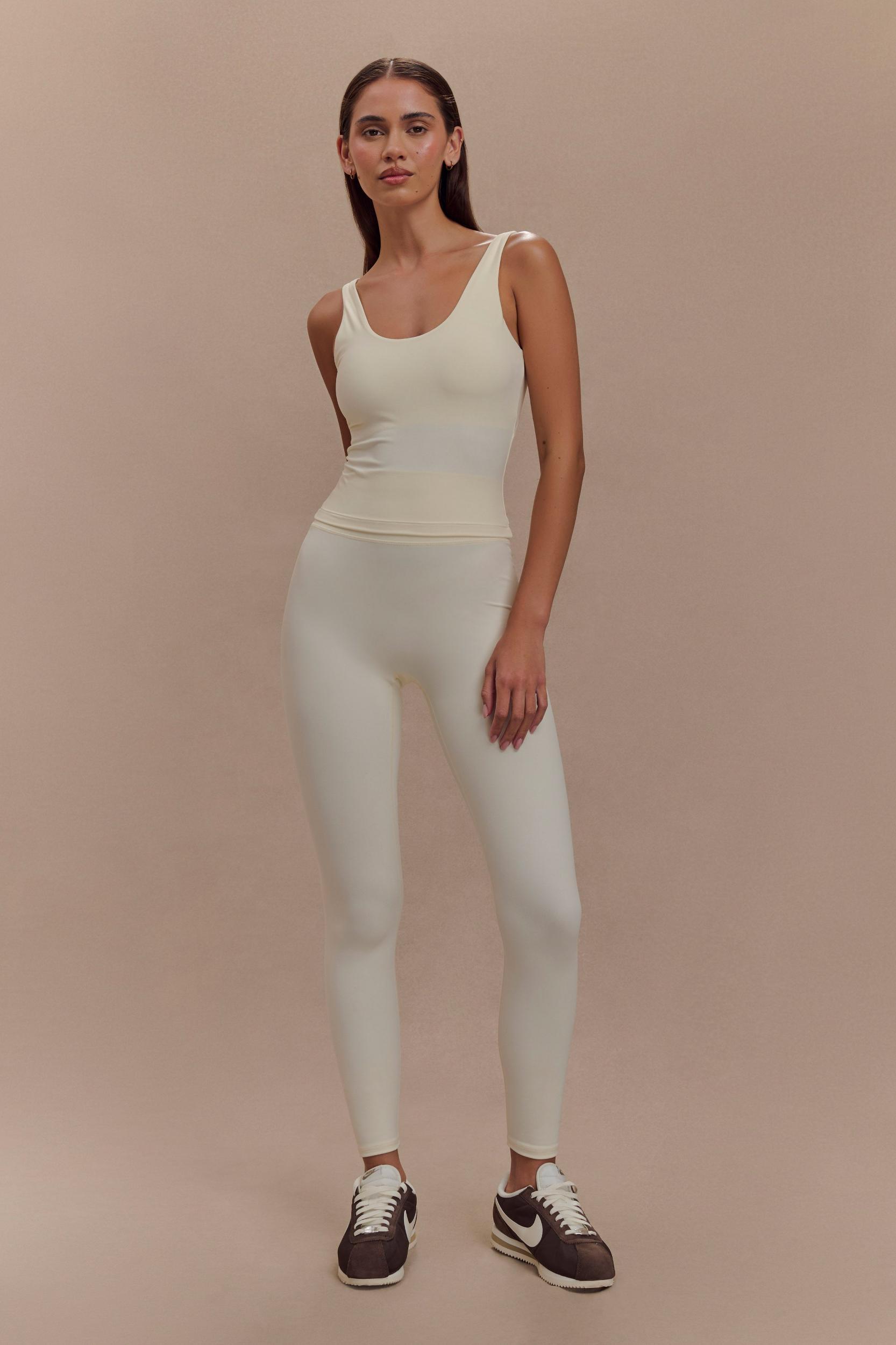 Callie Active Leggings - Ivory Product Image