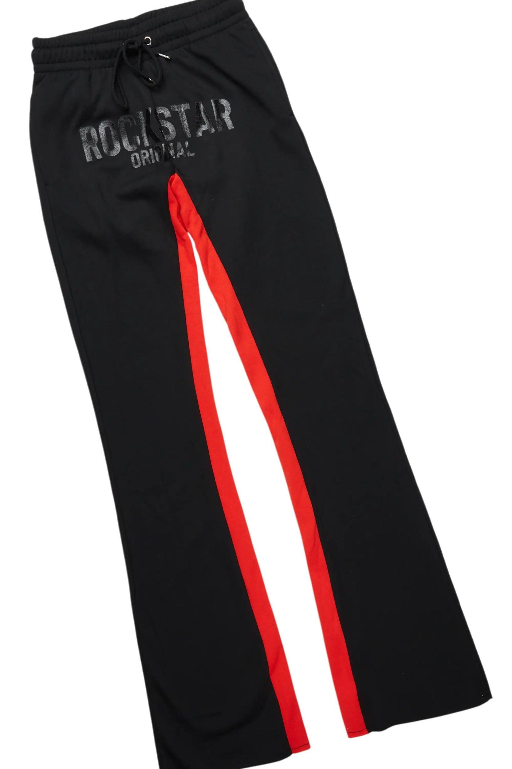 Sana Black Hoodie/Baggy Track Pant Set Male Product Image
