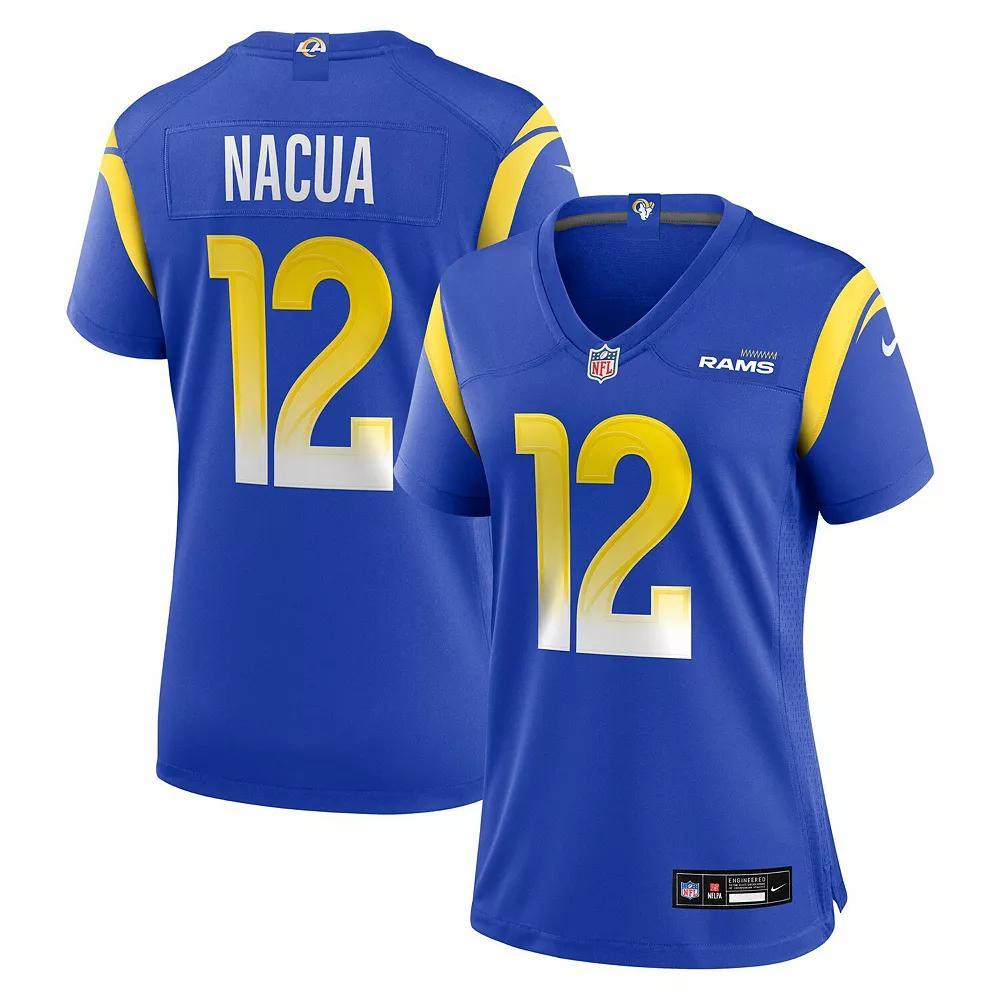 Women's Nike Puka Nacua Royal Los Angeles Rams Game Player Jersey, Size: XL, Blue Product Image