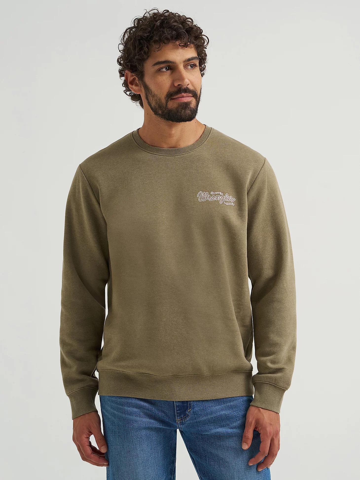 Men's Wrangler Graphic Long Sleeve Pullover | Men's SHIRTS | Wrangler® Product Image