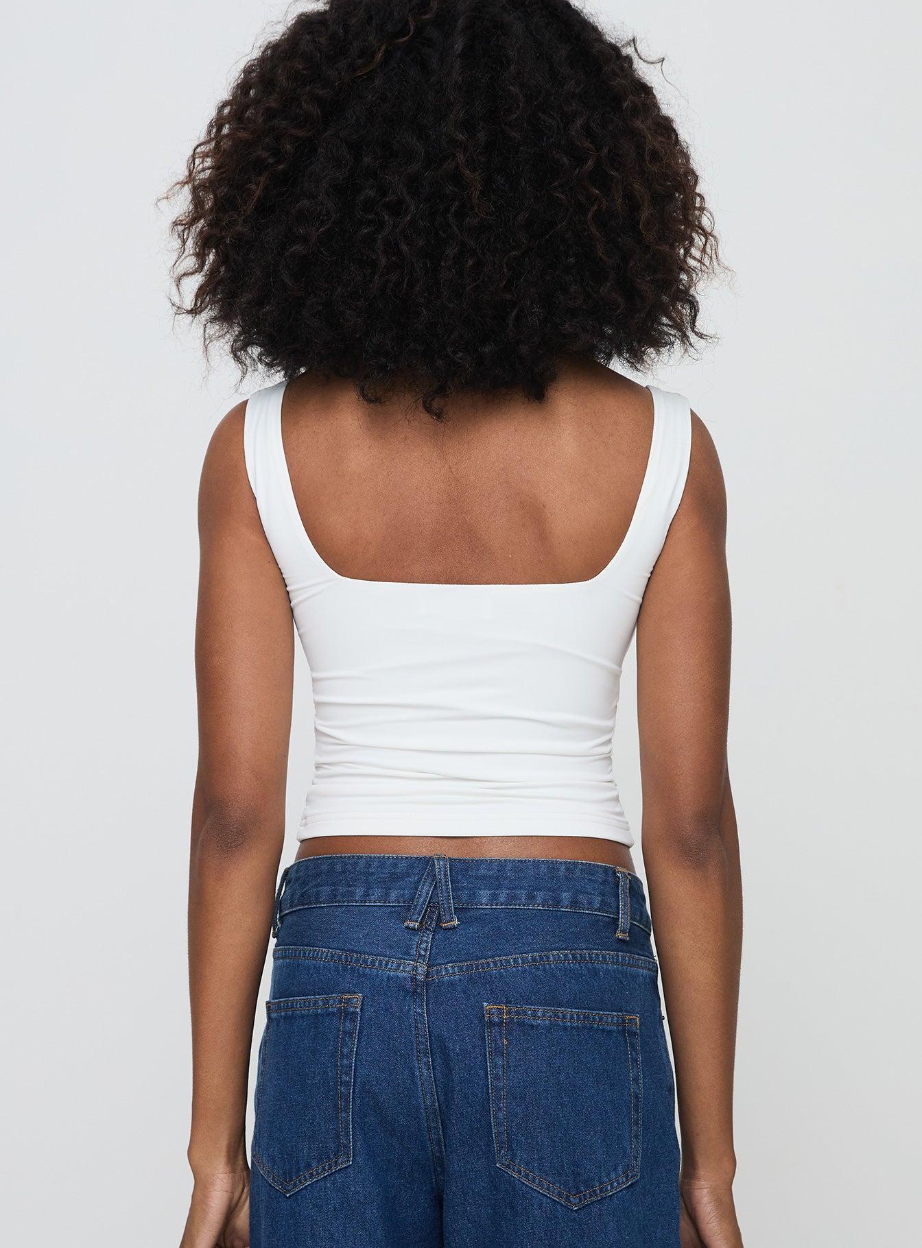 Una Top White Product Image