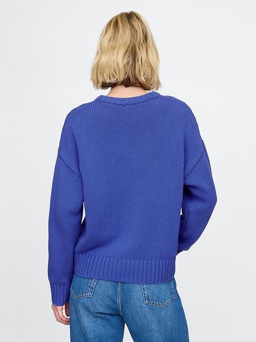 100% Cotton Relaxed Sweater Product Image