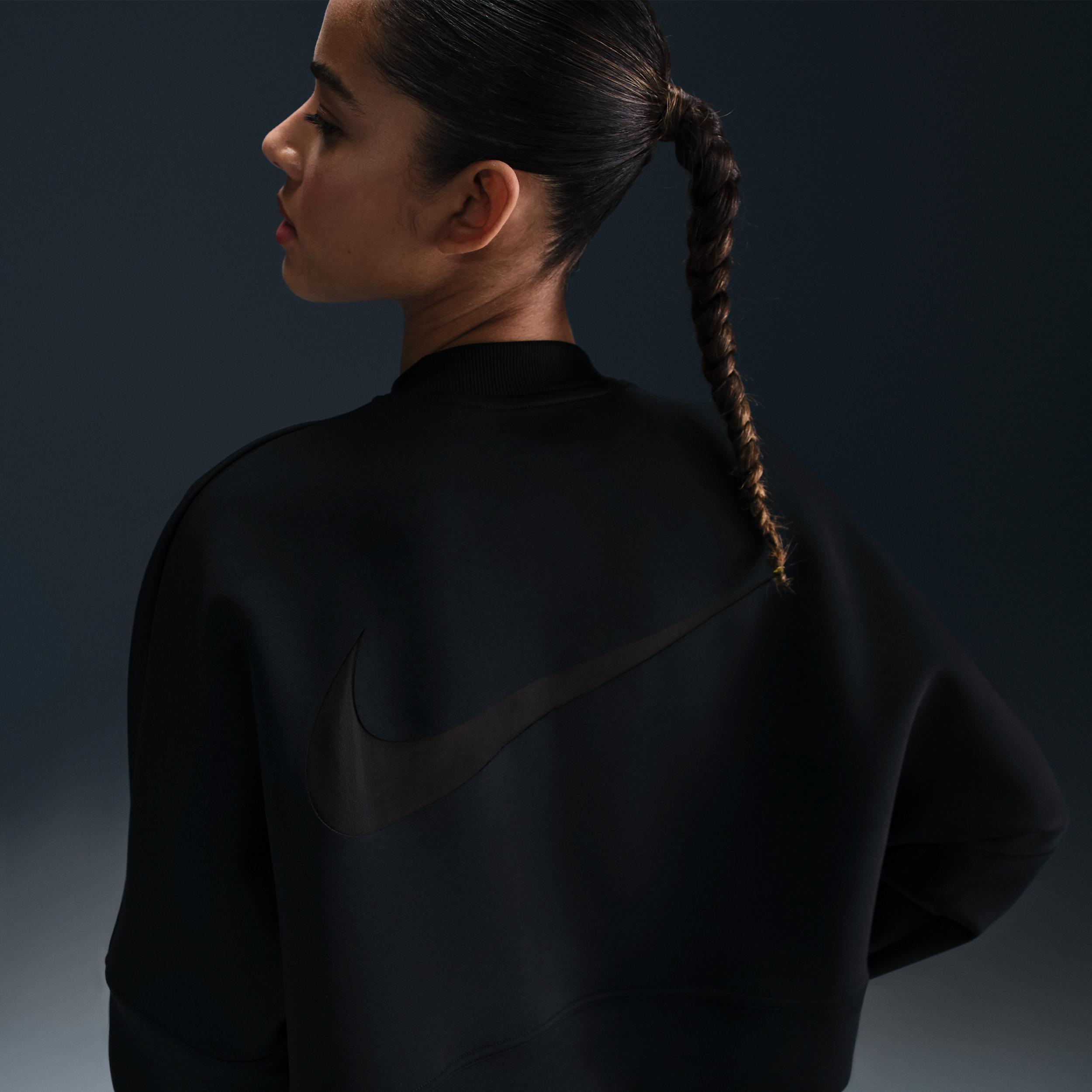 Nike Prima Women's Dri-FIT Oversized Crew-Neck Cropped Top Product Image