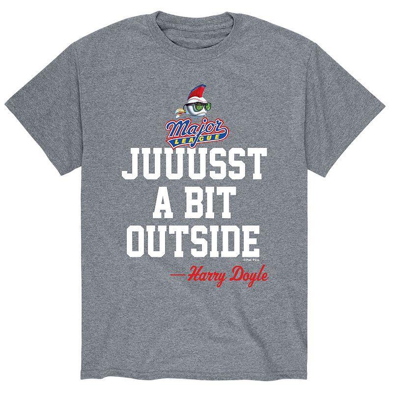 Mens Major League Juuusst A Bit Outside Baseball Tee Product Image