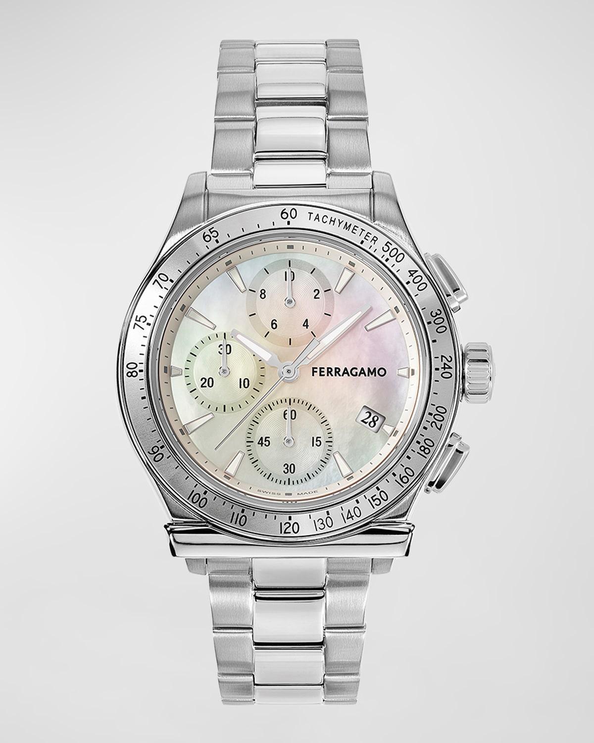 38mm Ferragamo 1927 Chrono Watch with Bracelet Strap Product Image
