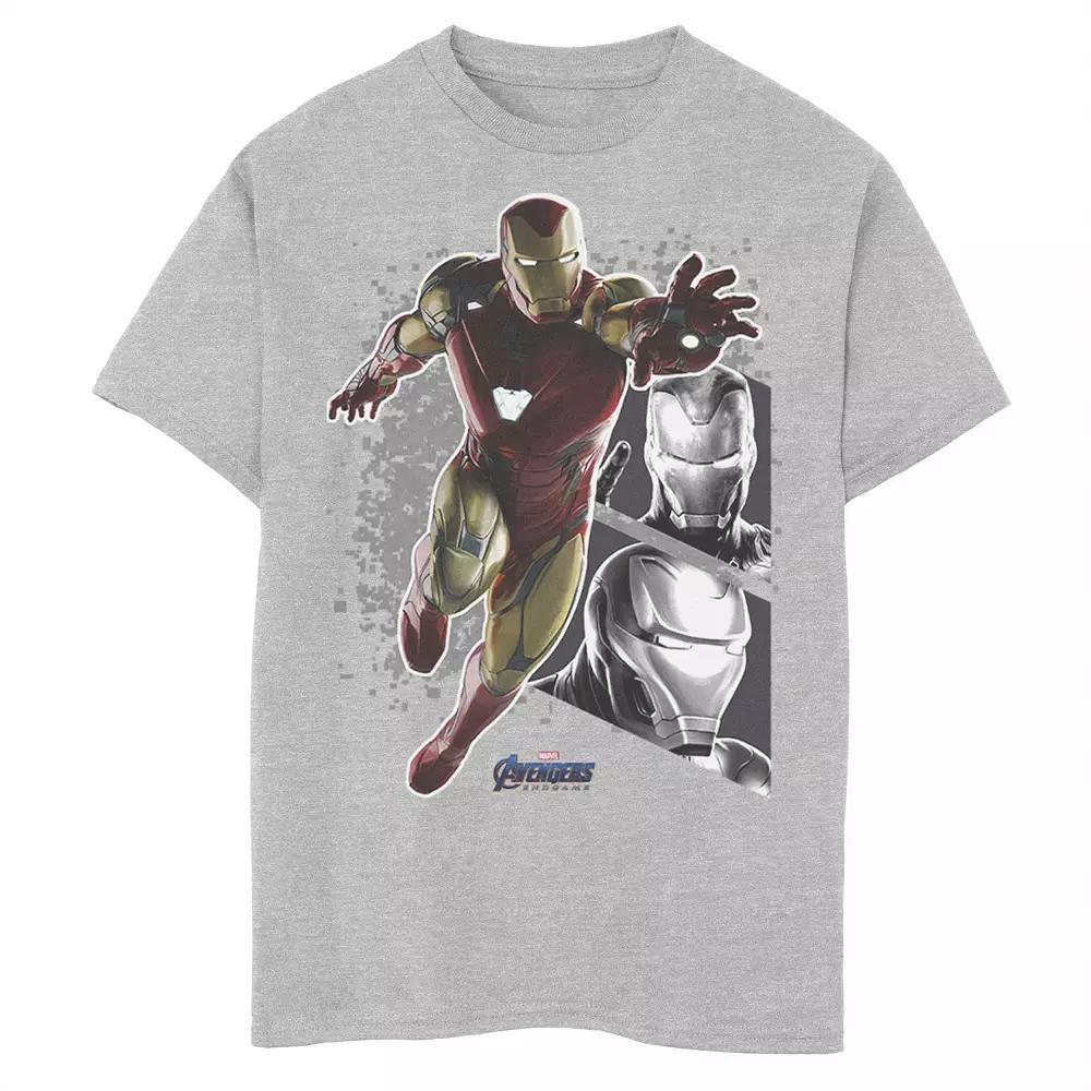 Boys 8-20 Marvel Avengers Endgame Iron Man Panel Pose Graphic Tee, Boy's, Size: XS, Athletic Grey Product Image