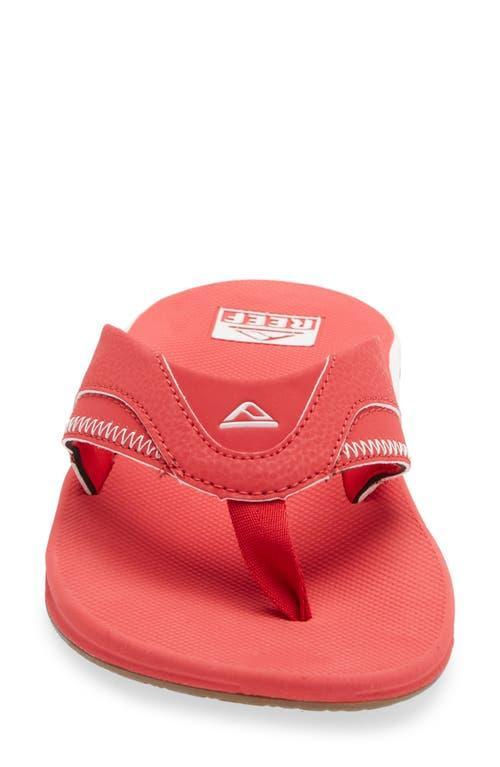 Mens REEF St. Louis Cardinals Fanning Bottle Opener Sandals Product Image
