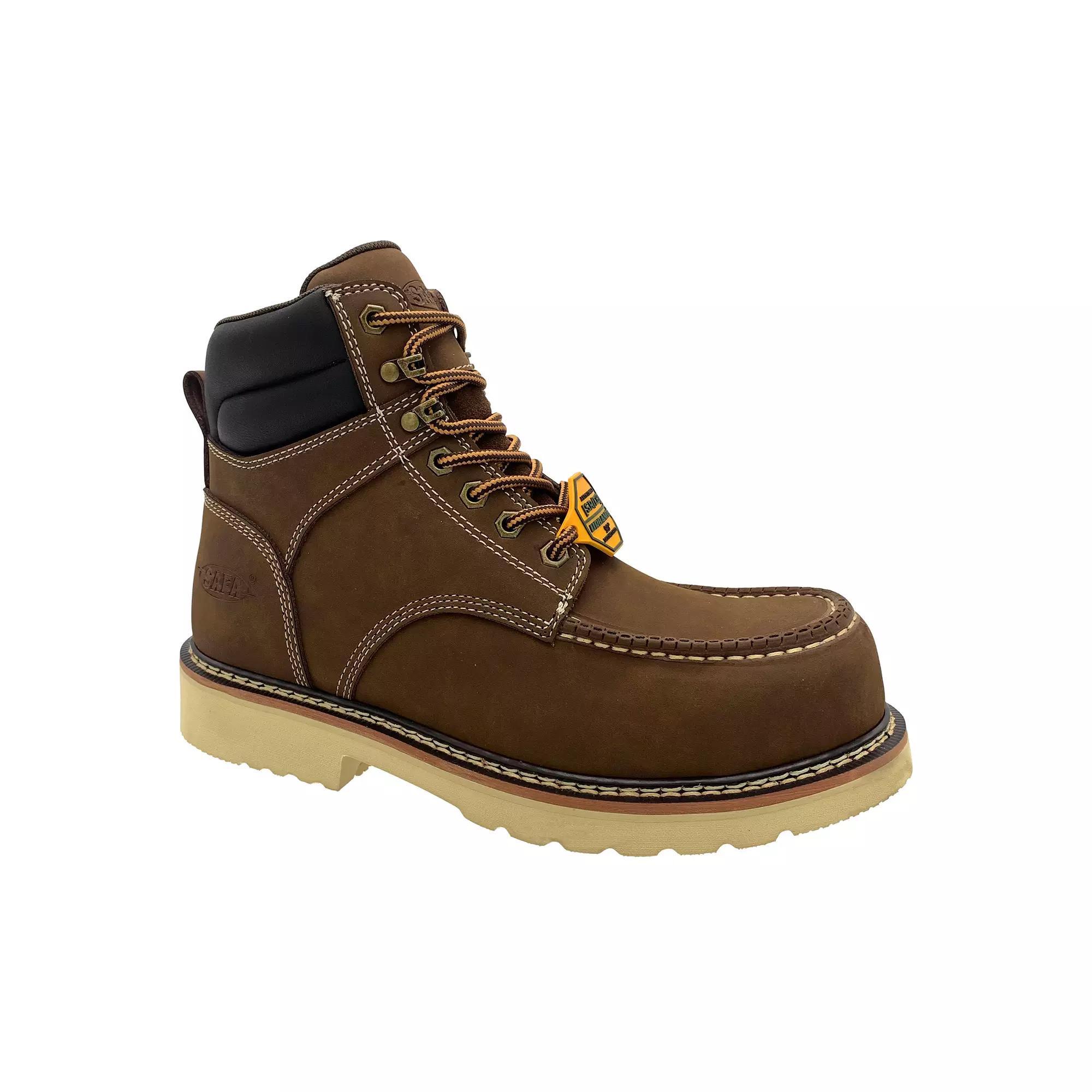 AdTec Men's Brown Leather Work Boots, Size: 9 Wide Product Image
