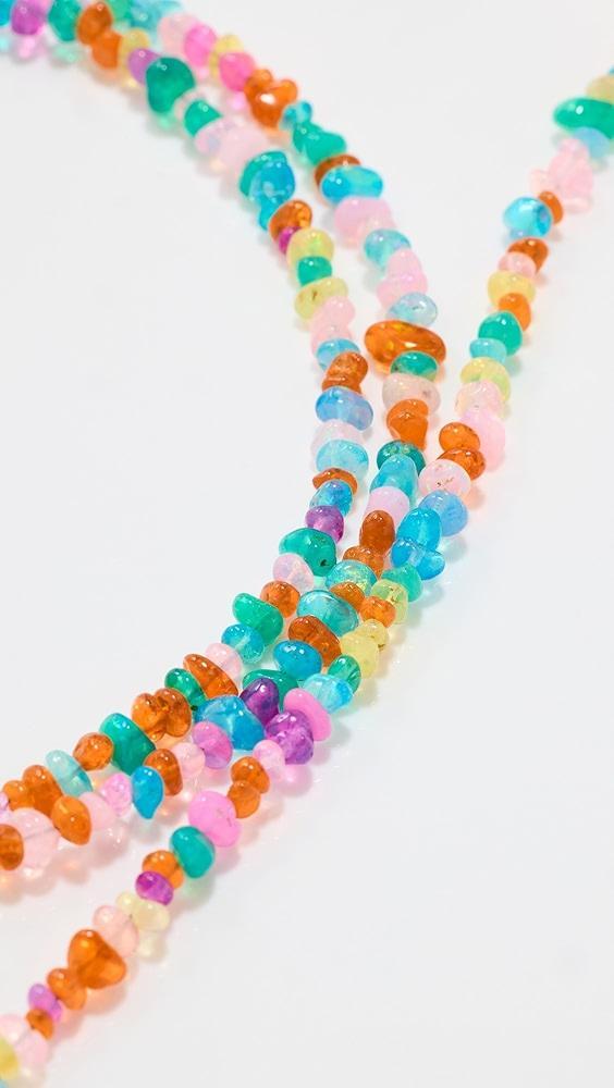 JIA JIA 14k Mini Rainbow Pebble Opal Long Necklace | Shopbop Product Image