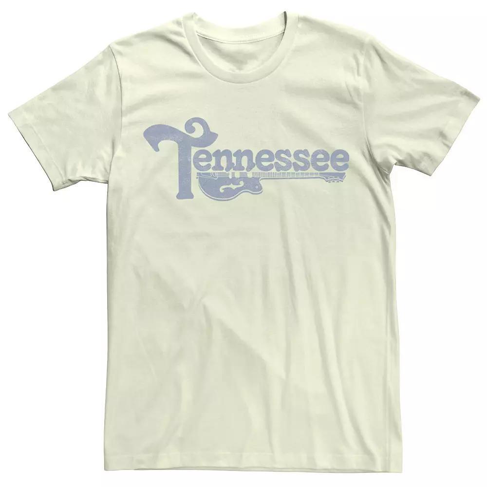 Men's Tennessee Split Guitar Title Tee, Size: 3XL, Natural Product Image