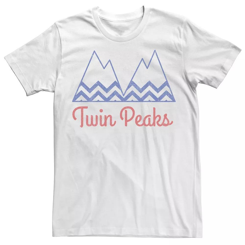 Men's Twin Peaks Mountain Short Sleeve Tee, Size: XXL, White Product Image