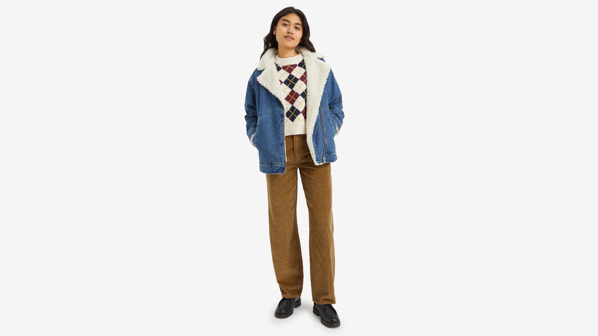 Baggy Dad Corduroy Women's Jeans Product Image