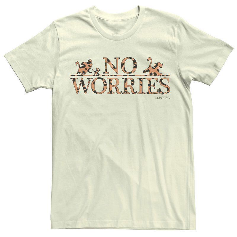 Disney's The Lion King Men's No Worries Leopard Fill Tee, Size: Medium, Natural Product Image