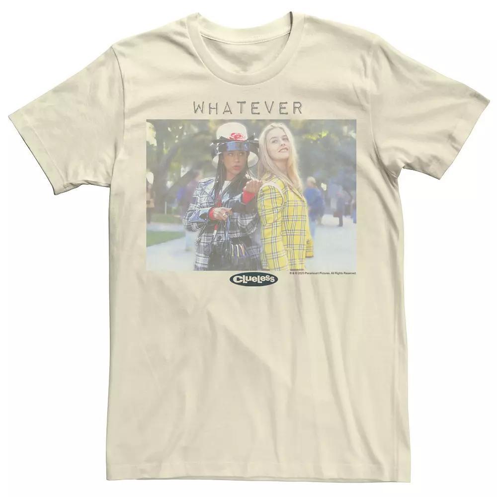 Men's Clueless Dionne & Cher Whatever Portrait Tee, Size: Medium, Natural Product Image