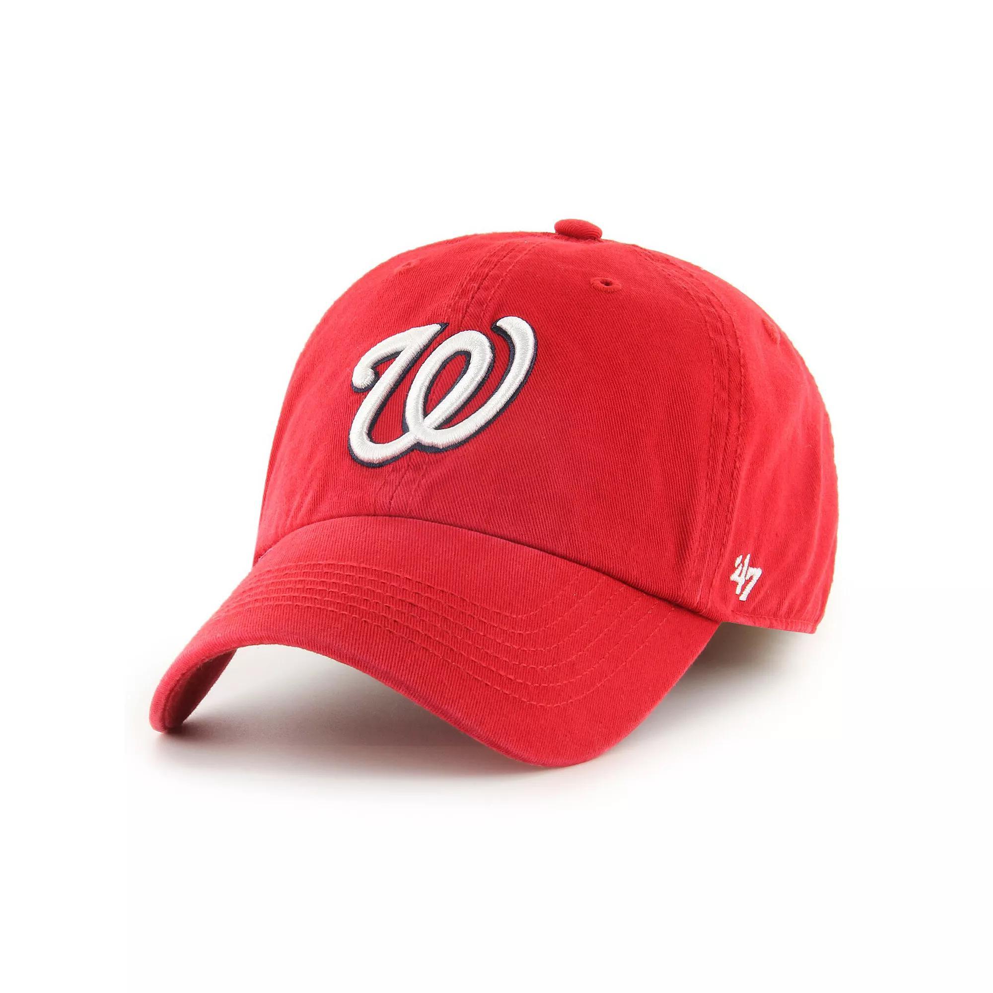 Men's '47 Red Washington Nationals Franchise Logo Fitted Hat, Size: Small Product Image