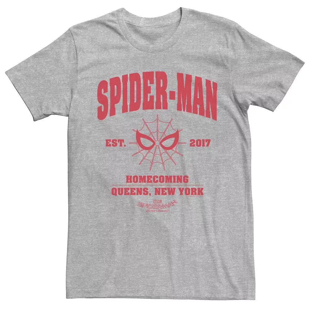 Men's Marvel Spider-Man Homecoming Tee, Size: XL, Athletic Grey Product Image