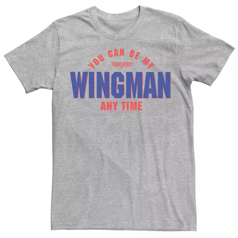 Men's Top Gun You Can Be My Wing Man Tee, Size: XL, Athletic Grey Product Image