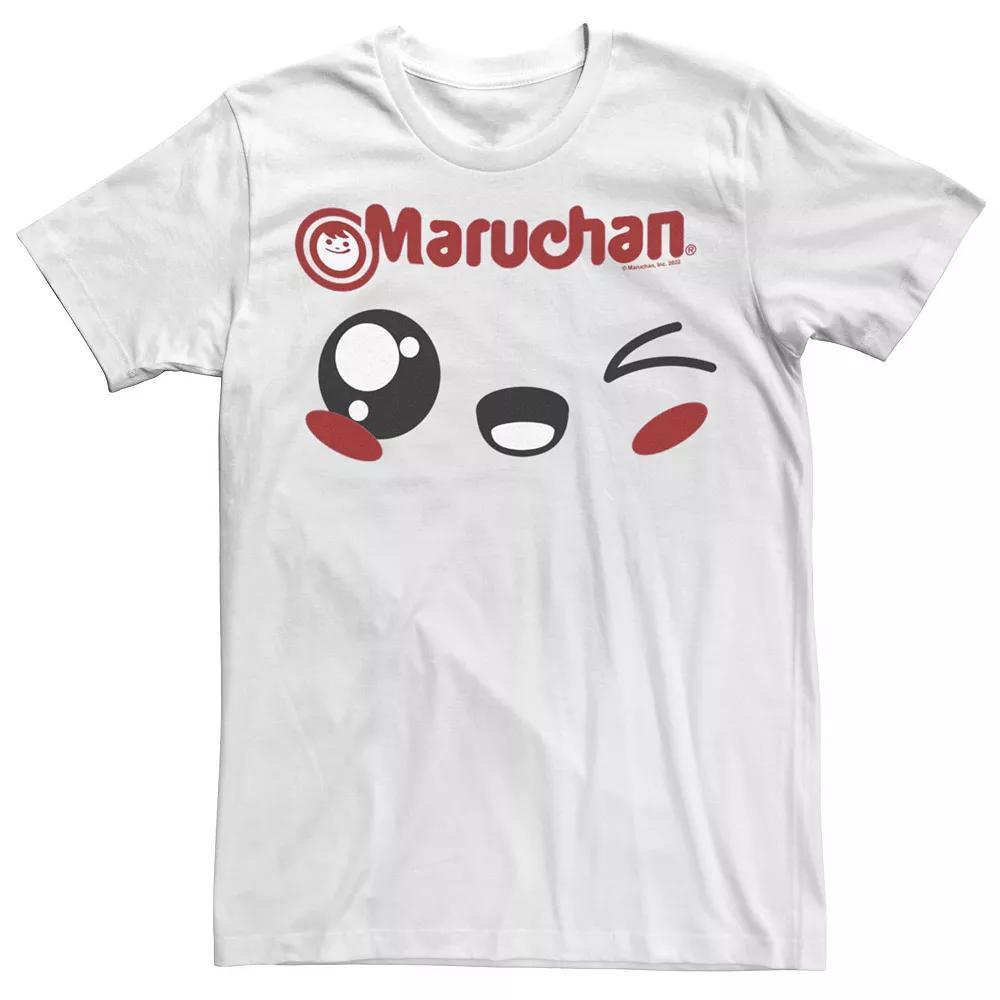 Men's Maruchan Winking Chibi Face Tee, Size: XL, White Product Image