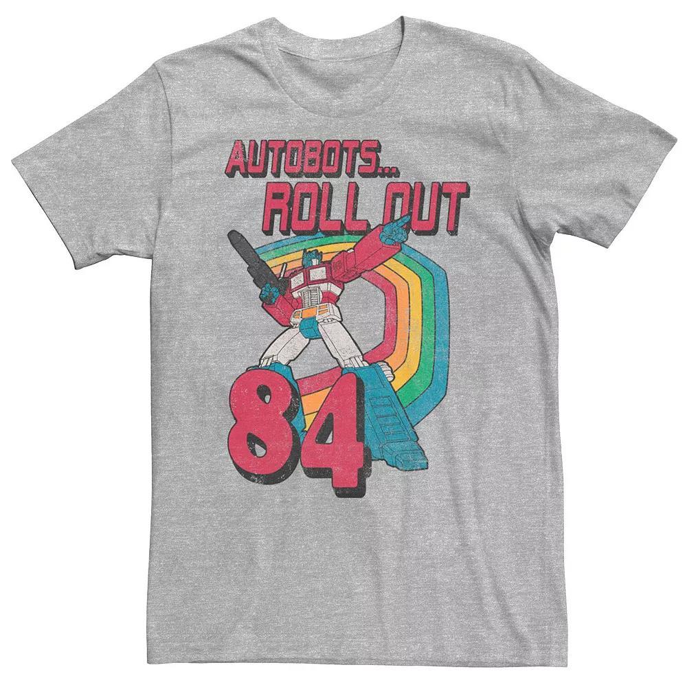 Big & Tall Transformers Autobots Roll Out 84 Retro Tee, Men's, Size: XXL Tall, Athletic Grey Product Image