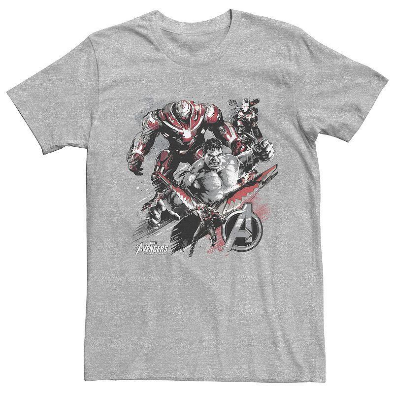 Men's Avengers: Infinity War Distressed Tee, Size: XL, Athletic Grey Product Image