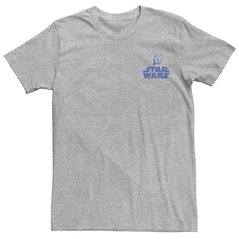 Men's Star Wars R2-D2 Scatter Pattern Tee, Size: XXL, Athletic Grey Product Image