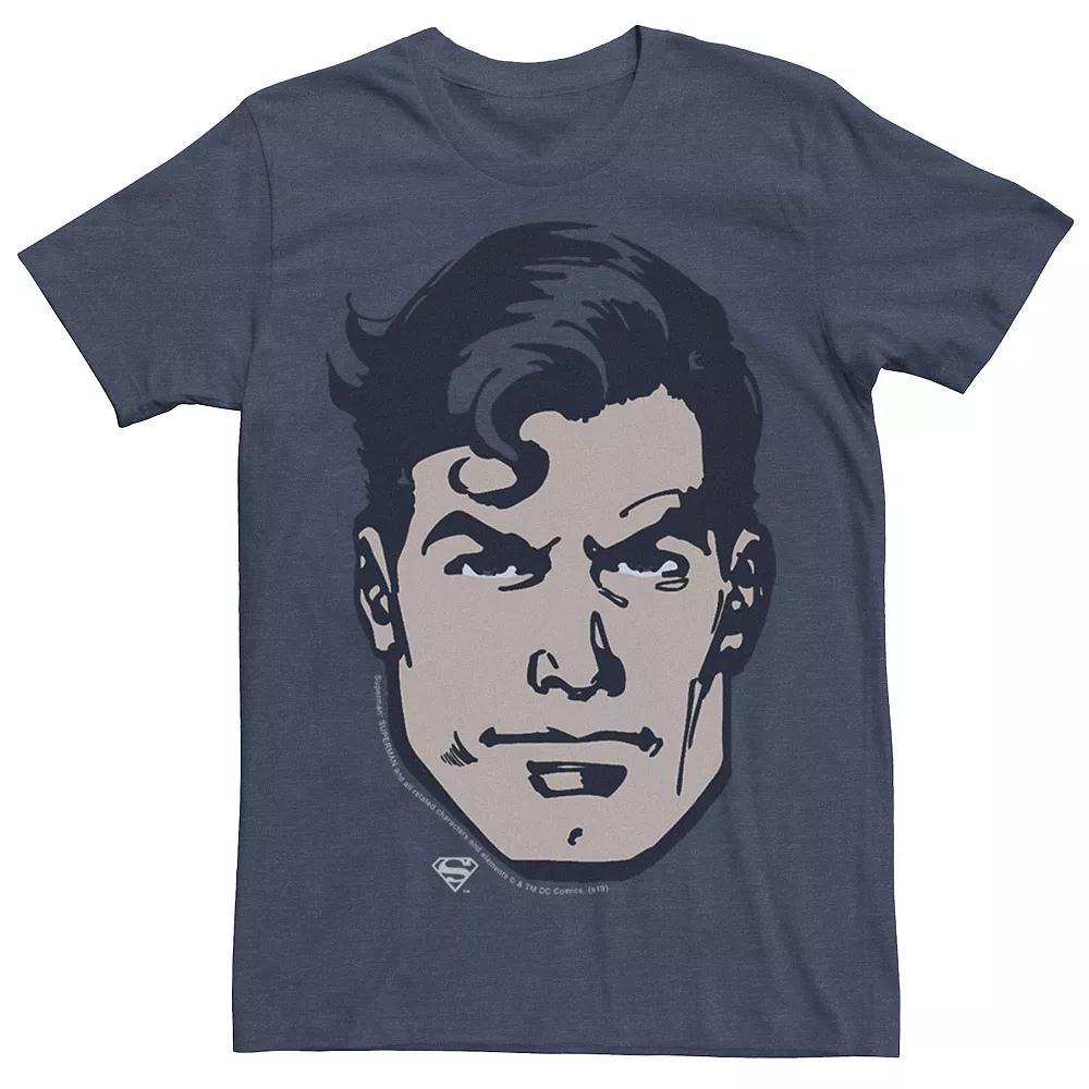 Men's DC Comics Superman Large Chest Portrait Graphic Tee, Size: XXL, Royal Grey Product Image
