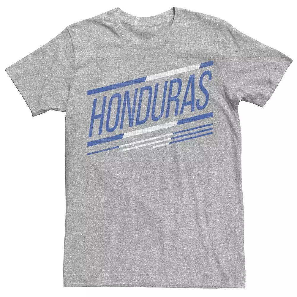 Men's Gonzales Honduras Slanted Stripe Logo Tee, Size: 3XL, Athletic Grey Product Image