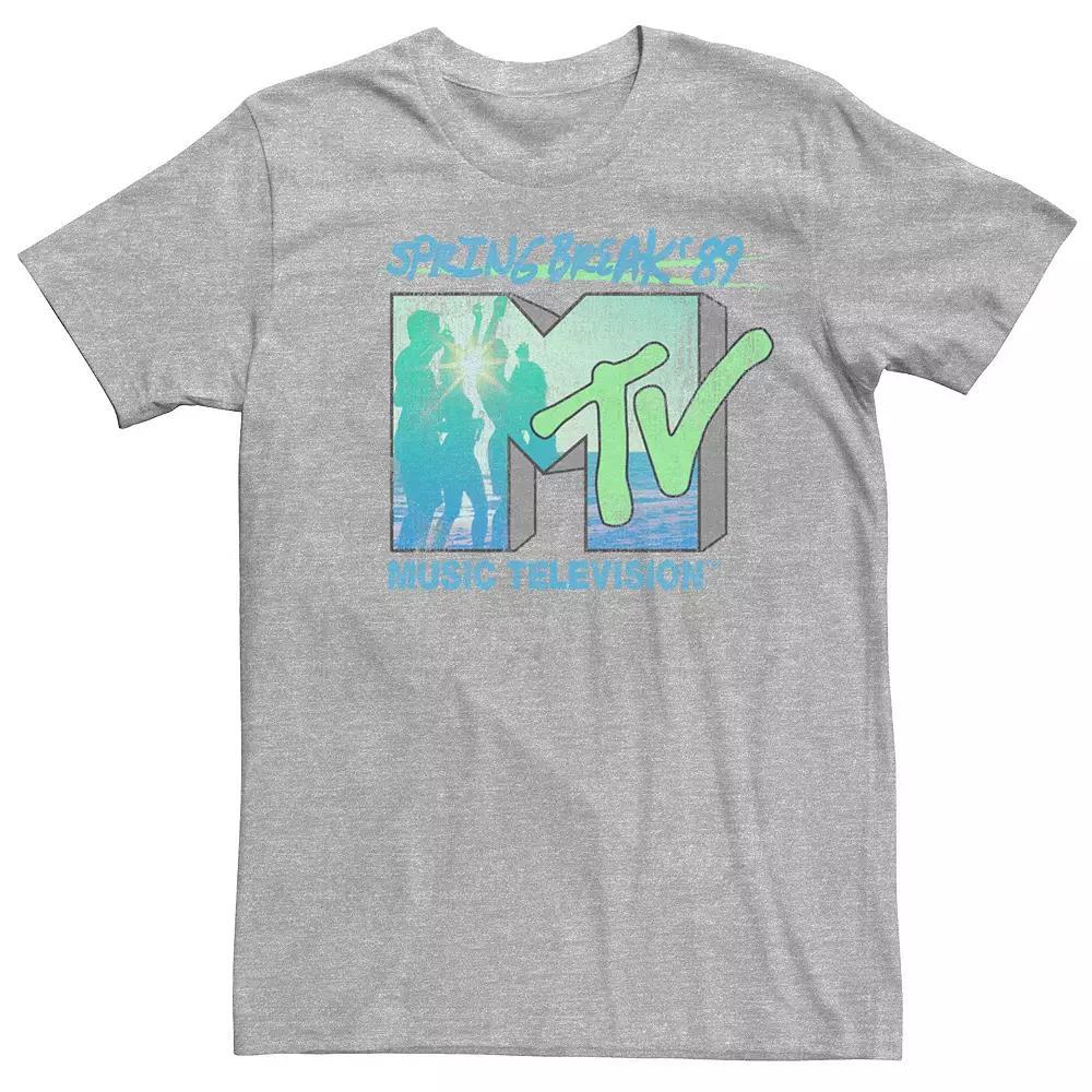 Men's MTV Spring Break Party Short Sleeve Tee, Size: Large, Athletic Grey Product Image