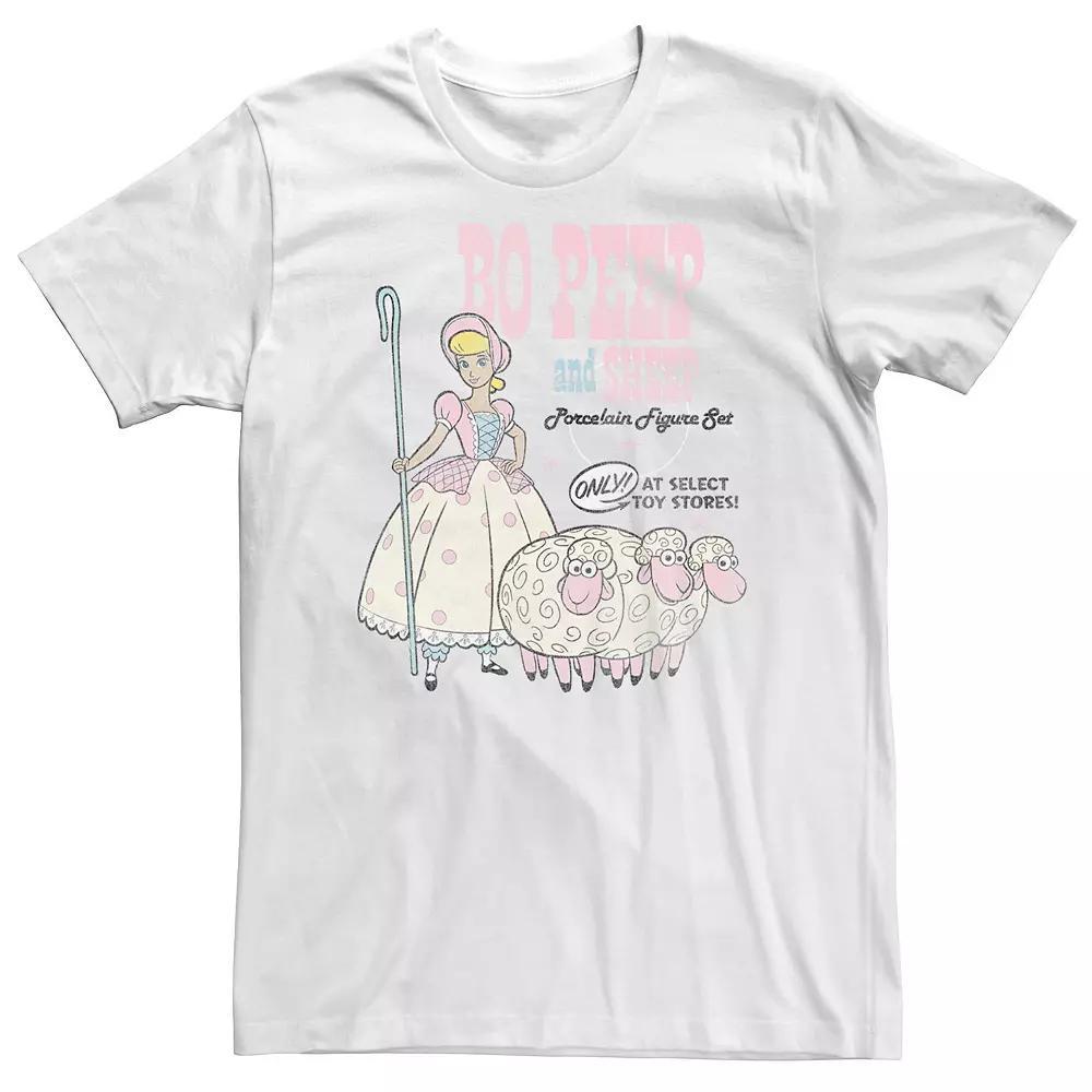 Big & Tall Disney / Pixar Toy Story 4 Bo Peep and Sheep Advertisement Tee, Men's, Size: 5XL, White Product Image