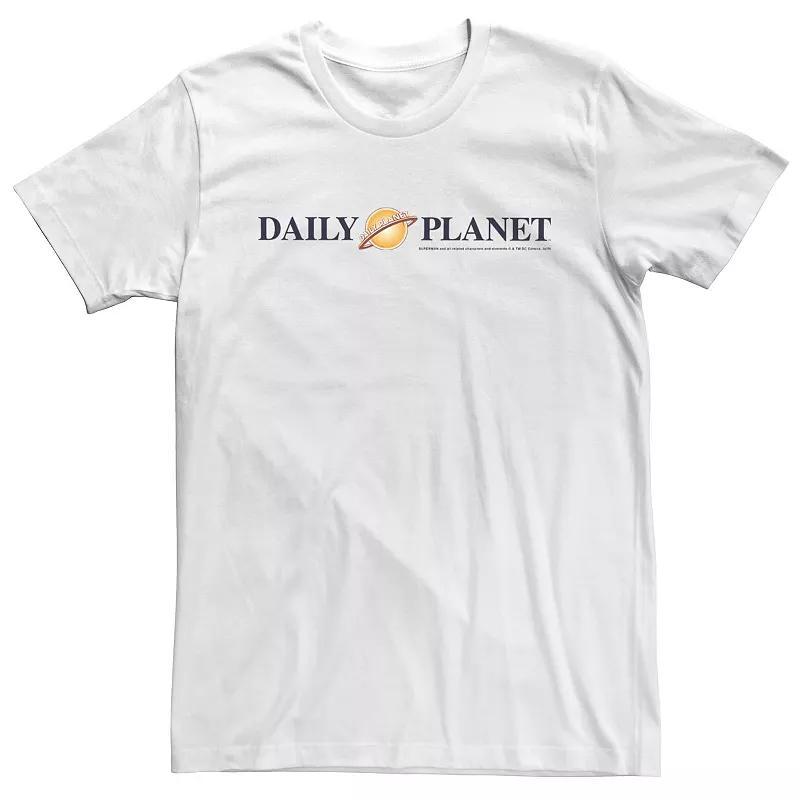 Men's DC Comics Superman Daily Planet Logo Graphic Tee, Size: XL, White Product Image